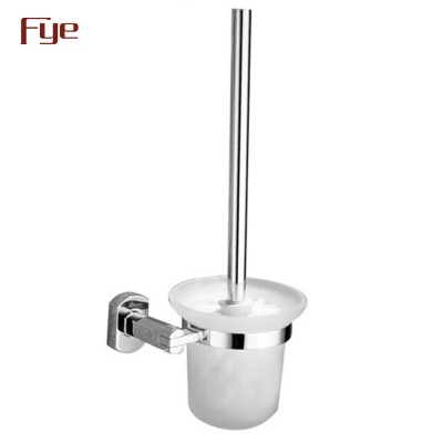 Fyeer Bathroom Accessory Brass Toilet Brush Holder