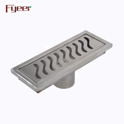 Fyeer Stainless Steel Bathroom Long Linear Floor Drain (FD15020)